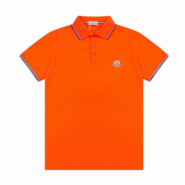 原版定制 蒙口Polo 纯手工订制贝壳纽扣 扣子三色针线缝制 红白蓝 防伪细节到位 三标齐全 精工制作 无线头 无瑕疵 袖口织带 进出专柜无压力 颜色：黑色 白