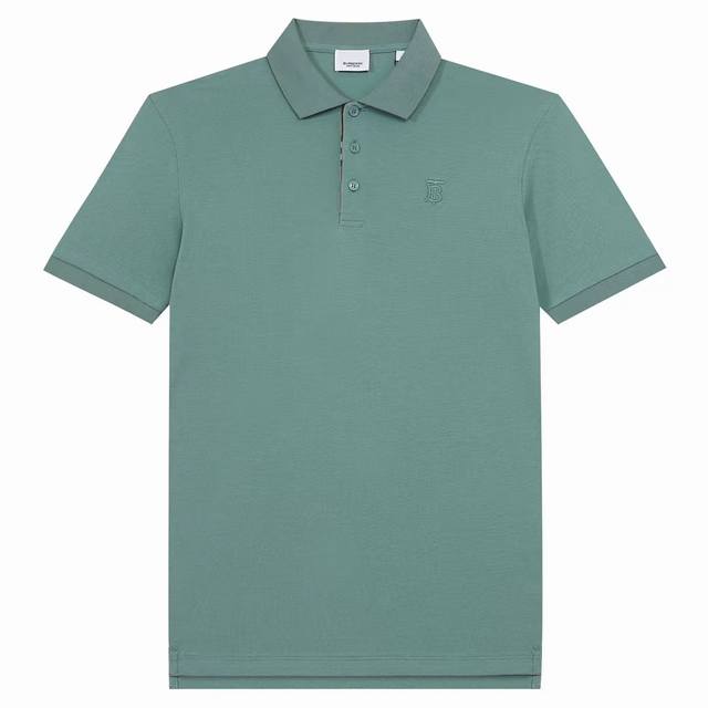 Bur春夏翻领Polo衫新款 经典小Tb字母田岛刺绣工艺，领子拼织设计，内门襟拼接经典条纹织带，定制字母标识纽扣，细节到位，采用 100% 棉质珠地布制成，手感
