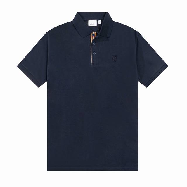 Bur春夏翻领Polo衫新款 经典小Tb字母田岛刺绣工艺，领子拼织设计，内门襟拼接经典条纹织带，定制字母标识纽扣，细节到位，采用 100% 棉质珠地布制成，手感