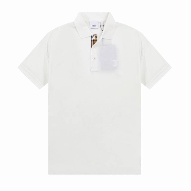 Bur春夏翻领Polo衫新款 经典小Tb字母田岛刺绣工艺，领子拼织设计，内门襟拼接经典条纹织带，定制字母标识纽扣，细节到位，采用 100% 棉质珠地布制成，手感