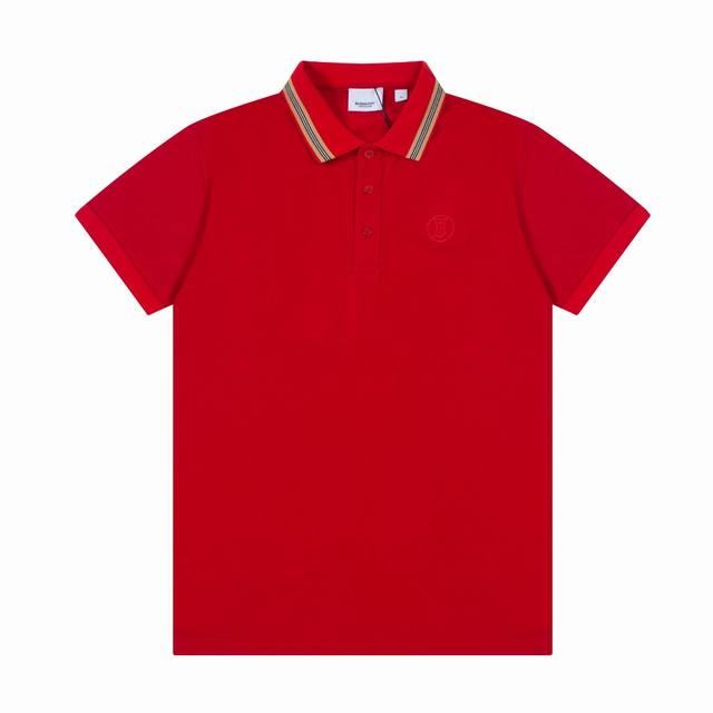 Bur春夏翻领Polo衫新款 领口织带圆标字母田岛刺绣工艺，领子拼织设计，内门襟拼接经典条纹织带，定制字母标识纽扣，细节到位，采用棉质珠地布制成，手感舒适，三标