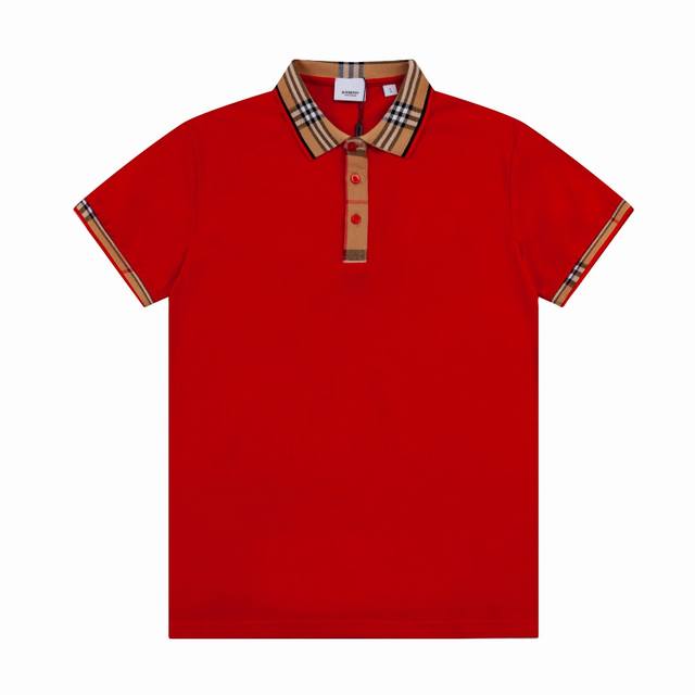 Bur春夏翻领Polo衫新款 经典战马田岛刺绣工艺，领子拼织设计，内门襟拼接经典条纹织带，定制字母标识纽扣，细节到位，采用棉质珠地布制成，手感舒适，三标齐全 颜