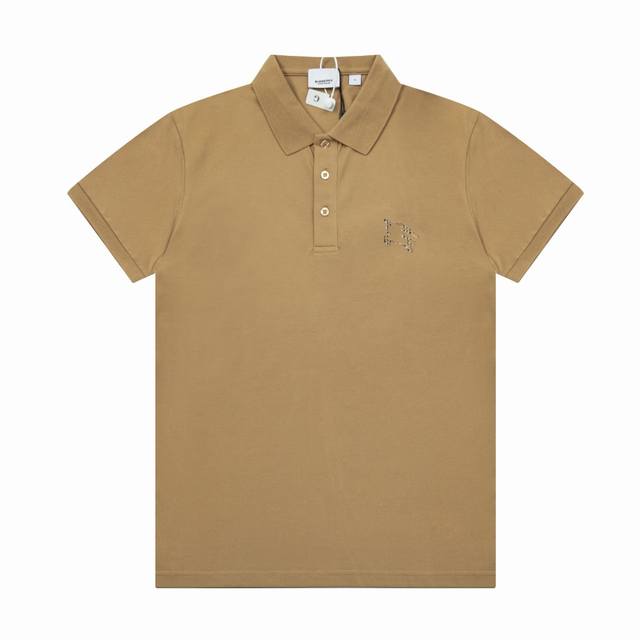 Bbr夏季新款男士翻领Polo衫，侧胸镂空战马标，细节到位，手感舒适 颜色：黑色，白色，卡其 码数：M--3Xl