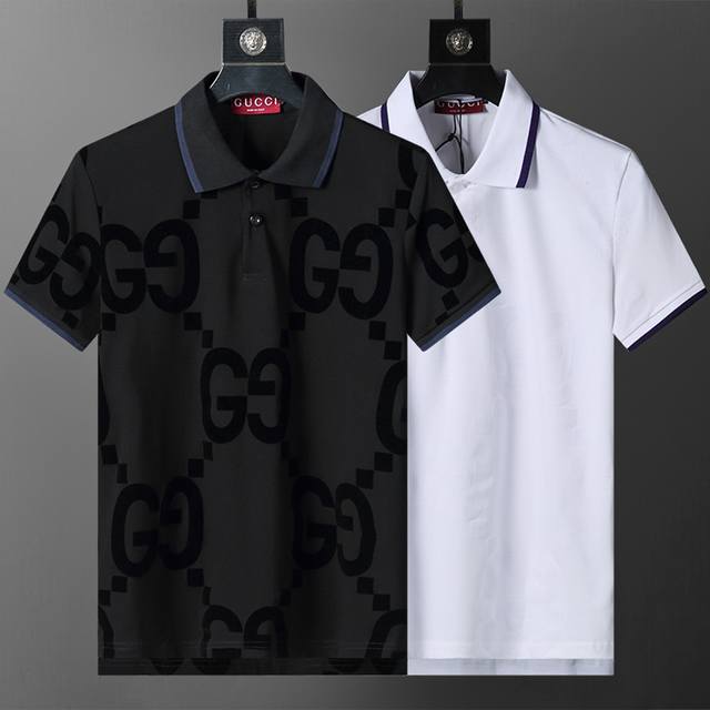 新款高品质翻领Polo衫，金属Logo扣子，做工精致，官网同步，时尚百搭M-3Xl