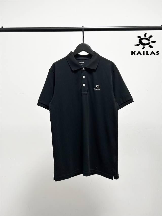 凯乐石Kailas刺绣小标男款Polo衫，品质好货！凯乐石太阳家男装官网新款经典 男士Polo衫2025春季商务休闲纯色领子重磅纯棉T恤 短袖Polo衫 高端高