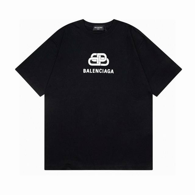 Balenciaga 巴黎世家2025 Ss 经典锁扣印花短袖T恤本市场No.1的质量 真正天花板品质全部原版开发注意细节图 避免被盗图商家混发 正确260G定