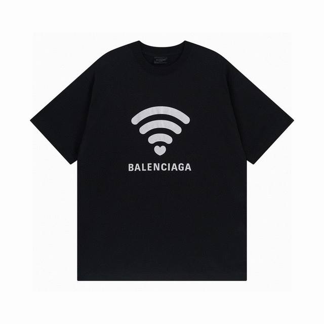 Balenciaga 巴黎世家2025 Ss 限定款.520限定Wifi走秀款印花短袖T恤本市场No.1的质量 真正天花板品质全部原版开发注意细节图 避免被盗图