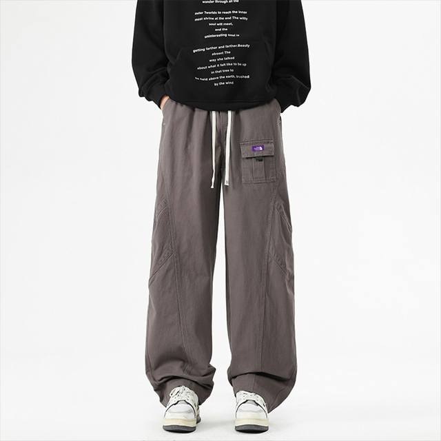 The North Face Tnf北面 紫标系列纯色纯棉四季百搭工装裤休闲裤长裤 Ins小红书教你搭配上身，春秋新品首发，版型宽松，修饰脸型且舒适有型，近年来