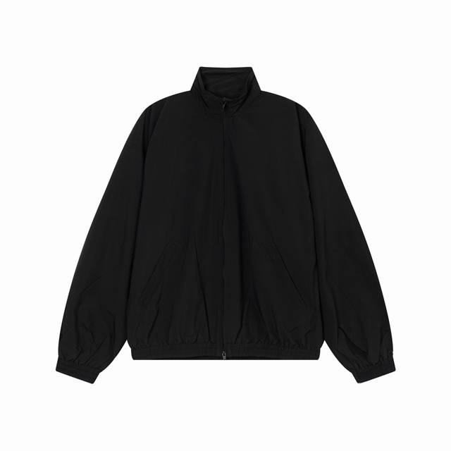 K345# Balenciaga 巴黎世家 24Ss Blcg 新款立体胶带字母Logo印花立领夹克外套 正确版本面料采用塔丝隆冲锋衣面料原版一致 加三防涂层工