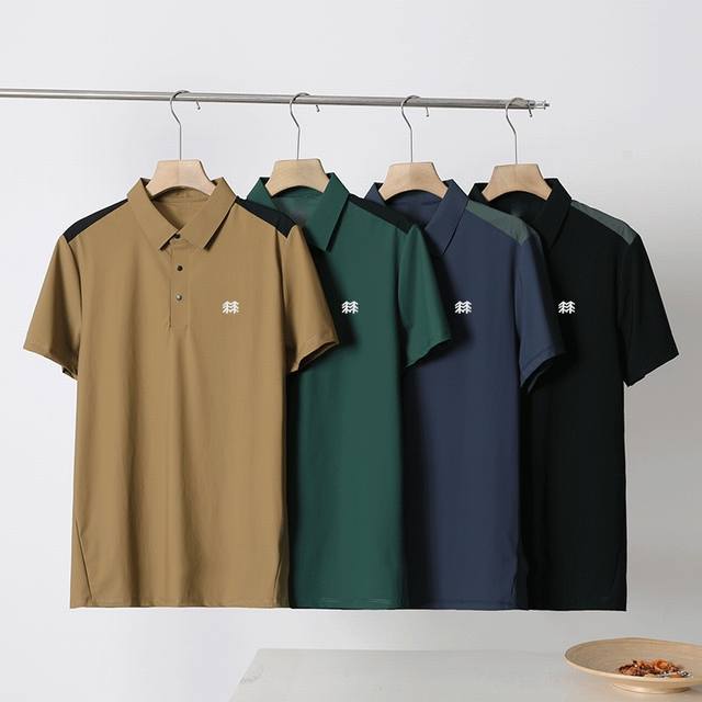 Kolon Sport 可隆夏季新品男士休闲速干Polo速干材质，男士日常通勤搭配，绝对的黑科技产品，休闲商务运动优选，无缝压胶速干Polo衫、切割工艺，立体剪