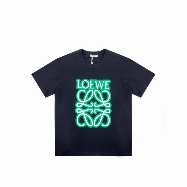 Loewe 罗意威 Ss新款全新配色胸前大Logo印花情侣- 简单耐看的设计 Is 剪裁宽松风格男女同款 情侣款 Oversize版型 尺码推荐表 M 90-1