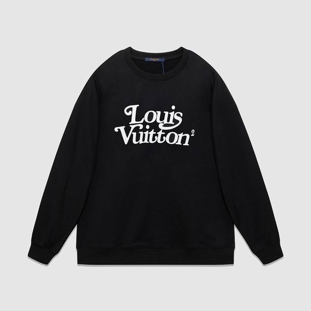 710#Lv 男女同款-宽松欧版 460克高品质精密双股大卫衣限量版经典款Nigo系列专柜专属高级订制引入进口机器前后数码印花工艺-颜色黑 灰-码数Xs-L-