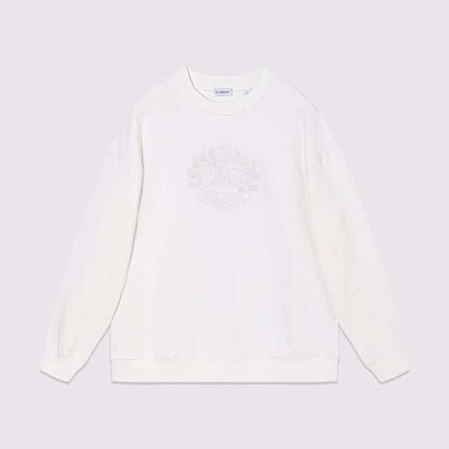 960#Bbr-460克重精密刺绣-黑 白-Xs-L-