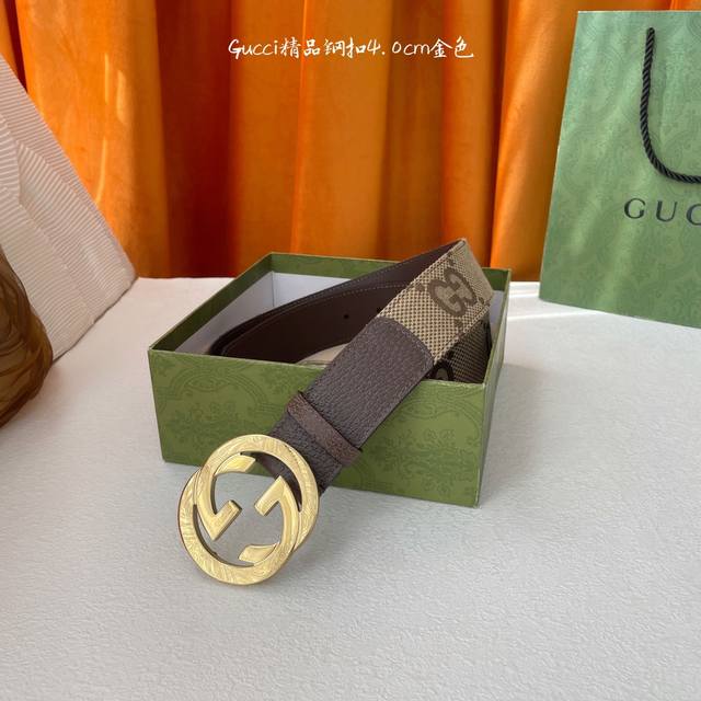 供 经典款进口原厂皮拼接布面印花 搭配原版皮底 精品钢扣 宽4.0 Cm 经典永不过时款 潮流大方 时尚百搭