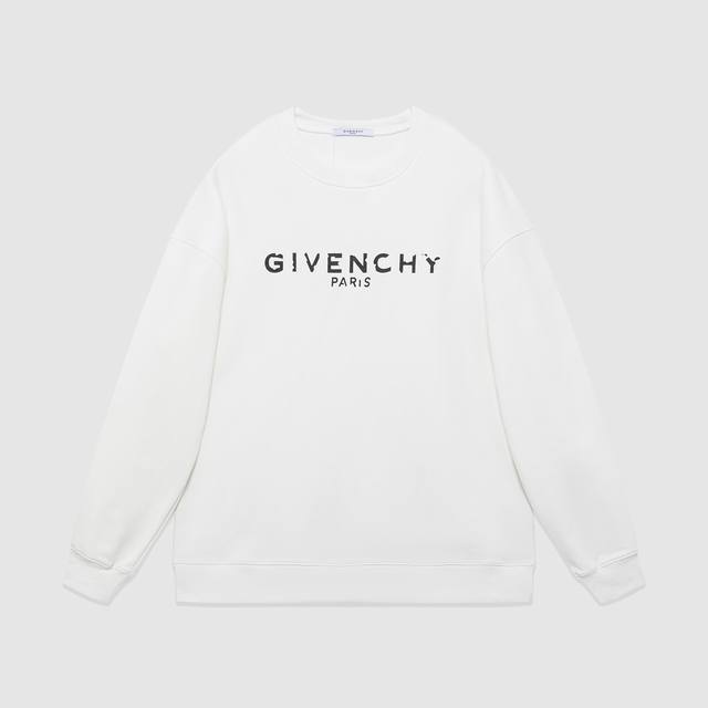 703#Givenchy 男女同款-宽松欧版 460克高品质精密双股大卫衣限量版新款专柜专属高级订制引入进口机器数码印花工艺-颜色黑 白-码数Xs-L-
