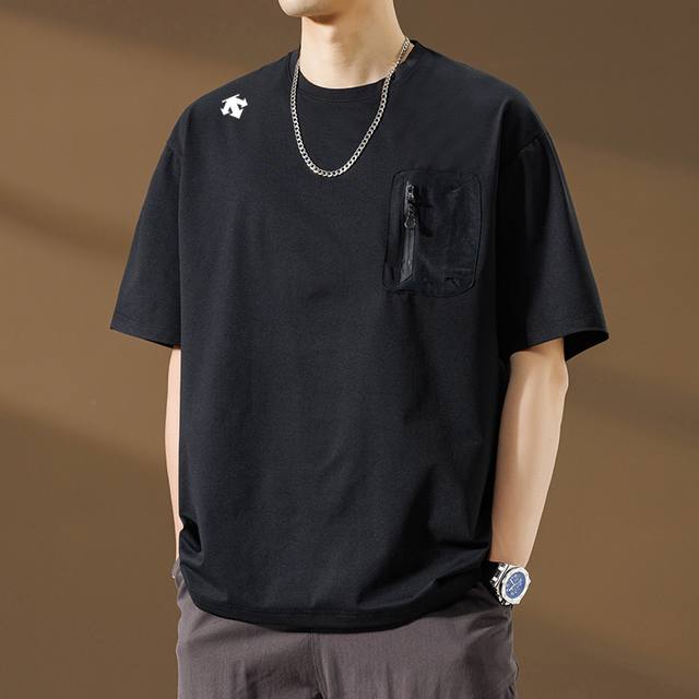Descente 迪桑特短袖速干轻薄款商务夏季户外两用T恤压胶凉感无痕Polo！可隆Upf 80+凉感防晒男款休闲商务速干这款冰感无痕就比较厉害了，7A抗菌面料
