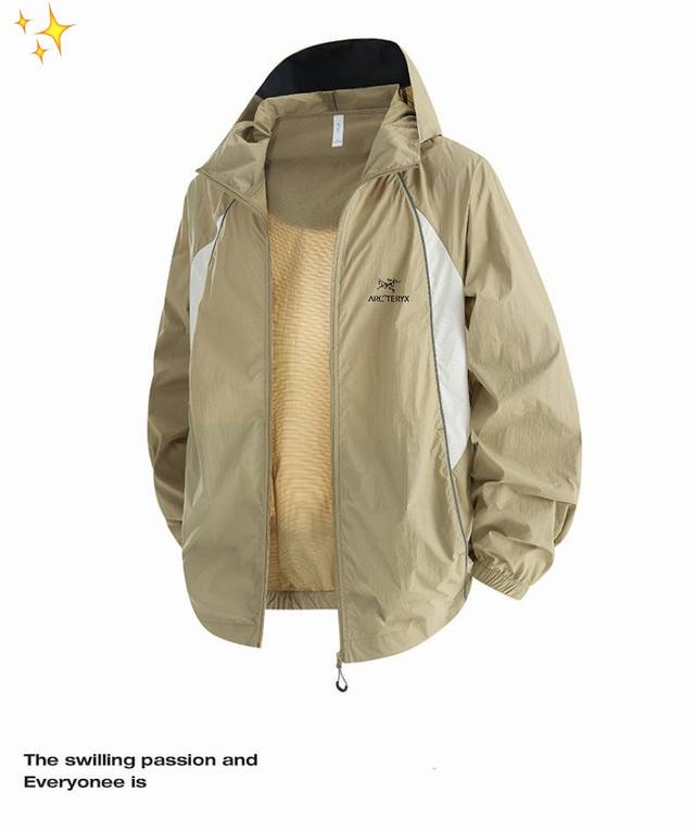 上新 Arc'teryx 始祖鸟 经典爆款轻薄速干放紫外线户外情侣防晒连帽外套 男女同款超轻薄透气，防晒衣的主要作用是防治 防晒衣太阳紫外线的直接照射，作用和遮
