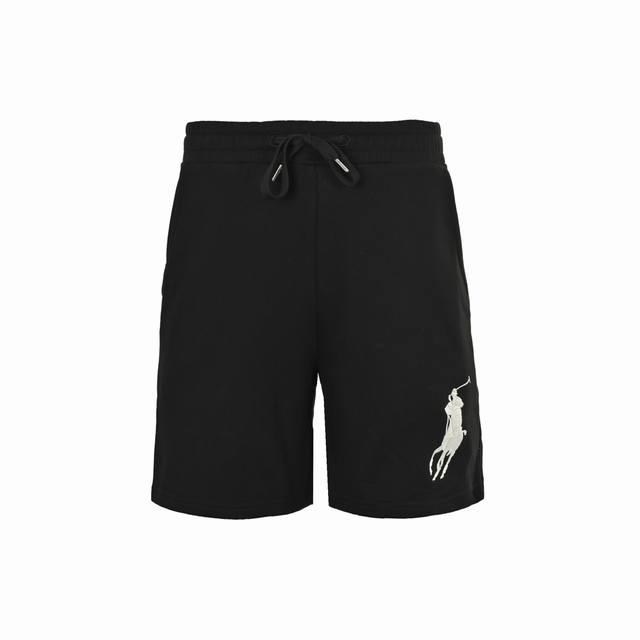 Ralph Lauren 拉夫劳伦 基础款大马刺绣短裤男女款 纯棉面料 比普通的面料更加好穿舒适不臃肿 螺纹定织定染 经典小马刺绣Logo 领口交叉走线细节 全