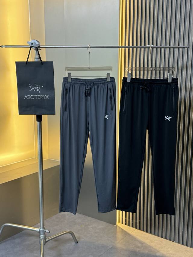 Arc'teryx 始祖鸟25款冰丝速干休闲裤-Color：黑色 灰色-Size：M L Xl 2Xl 3Xl 4Xl 5Xl 此款裤子非常百搭，弹力腰围，日常