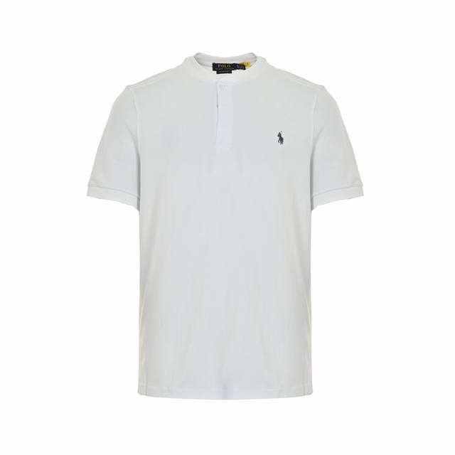 Ralph Lauren 拉夫劳伦 亨利领小马刺绣短袖面料 %珠地棉，胸口进口刺绣Logo 定制螺纹领，经典刺绣，最高版本，商务休闲日常全部驾驭！ 3粒扣开襟，