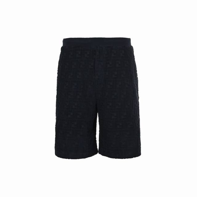 Fendi 芬迪 25Ss Ff凹凸提花毛巾短裤定织双支Ff提花毛巾面料，由于单独定制，起订量大，且耗费时间，但是能完美还原Yb，区别市面用通货成品面料的通货，