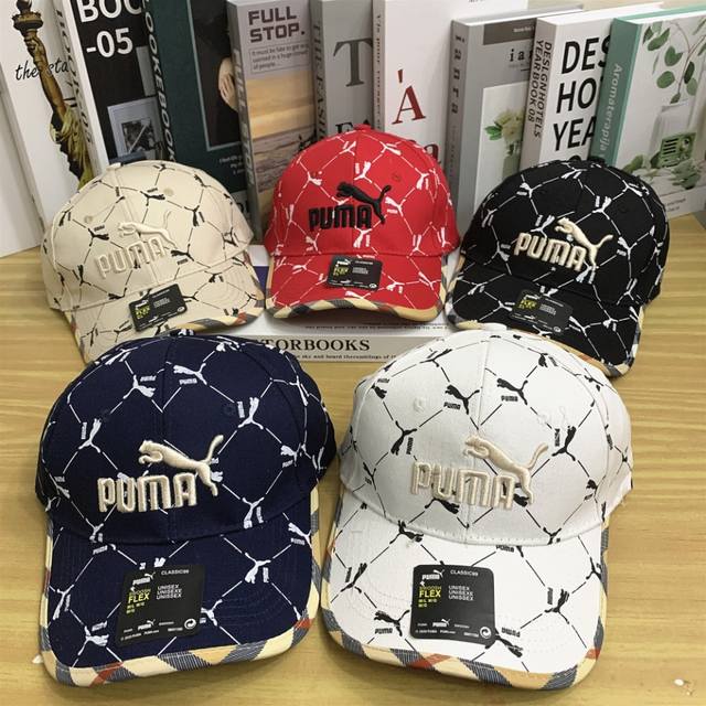 8570# #Puma彪马棒球帽夏季百搭鸭舌帽#可调节颜色：杏色 白色 红色 黑色 藏青色