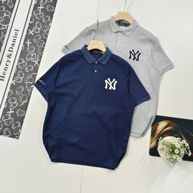 尺码S-Xl爆款 拉夫劳伦Ralph Lauren X Ny Mlb 联名新款刺绣马标Polo翻领基础短袖为庆祝洛杉矶道奇队与芝加哥小熊队东京对决赛事，Ralp