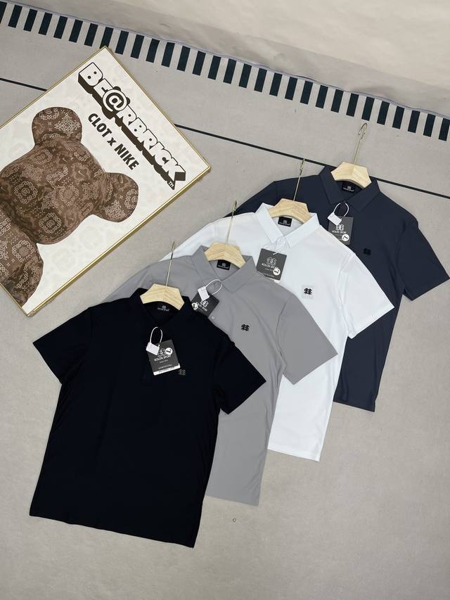 夏季新款可隆Kolon Sport Hiking Upf80+接触凉感X-Cot短袖Polo衫防晒服官网一比一五金开模，领子和袖口还有下摆都是采用顶级无痕热压工