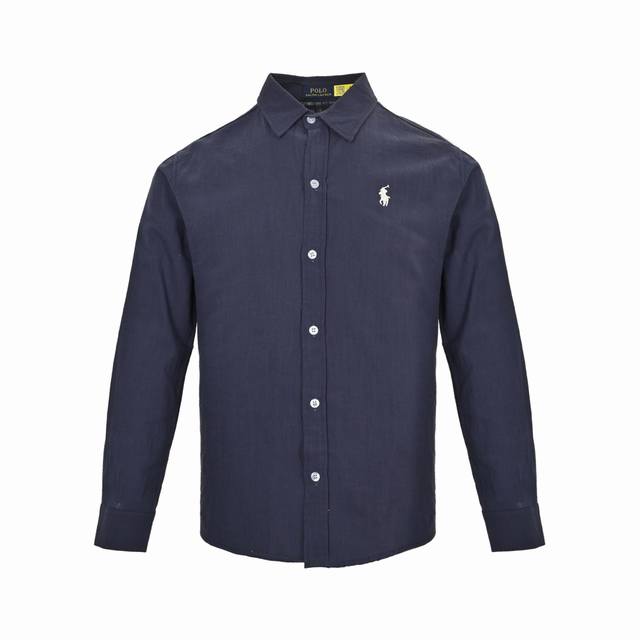 Ralph Lauren 拉夫劳伦 24Fw 刺绣小标衬衫拉夫劳伦春夏亚麻衬衫战马小标刺绣防晒外套，选用100%高支亚麻材质制作而成，面料手感细腻软糯，清爽的亚