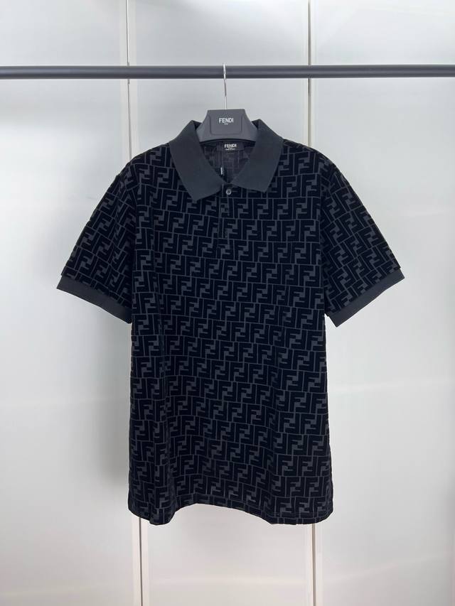 Fendi芬迪Ff植绒Polo衫S M L