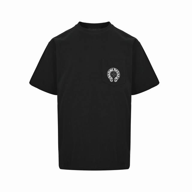 Chrome Hearts 克罗心 洛杉矶限定短袖定制280克全棉双纱硬挺面料 布面干净 布纹清晰 手感非常细腻扎实 更加力挺 舒适透气不易变形不易褶皱1×1索