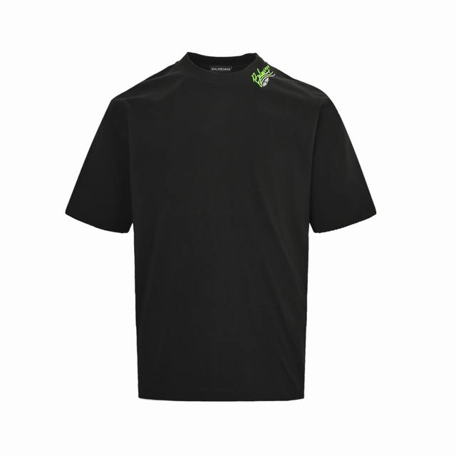 Balenciaga 巴黎世家 25Ss 可乐Logo多标识印花短袖购入原版开模打造，全套定制辅料，所有细节完美还原定织定染260G纯棉双纱紧密棉面料，洗水后达