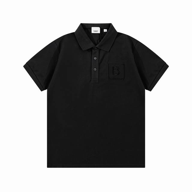 Burberry 巴宝莉 字母刺绣 Polo衫升级，灵感源自八十年代复古原版面料 官方同款 定制 同缸染面料 手感非常舒服 春夏最新砖柜同步 时尚又个性 超级百