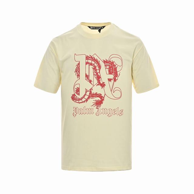 Palm Angels 棕榈天使 24Ss 龙年立体飞龙印花短袖Size ：Xs-M