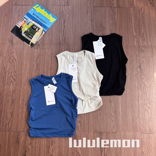 纯原臻品 原厂跟单Lulu家新品 无袖弹力运动背心T恤 原单货Lululemon露露乐蒙 25Fw官网All It Takes Nulu面料 女士高端罗纹吸湿排