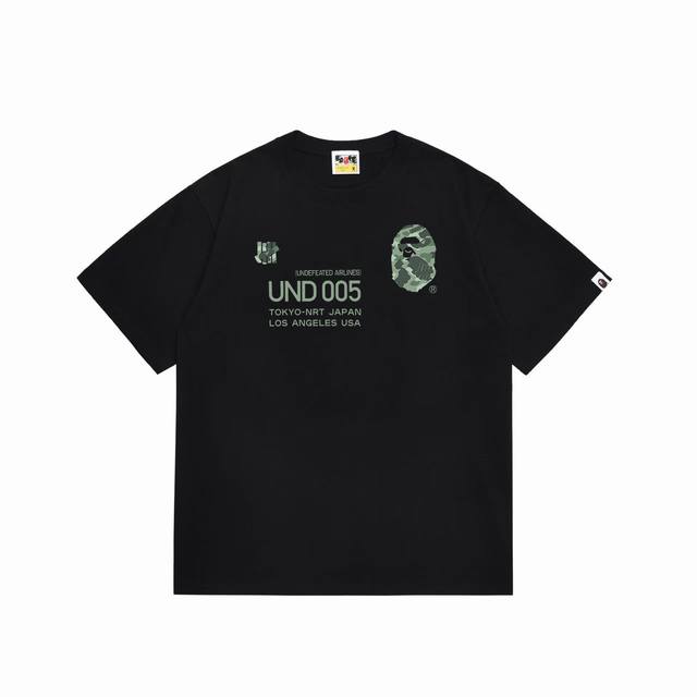 Sc1028# 顶级版本 Bape 采用260克优质高织纯棉面料 双纱精梳 质感柔软不起球 进口环保印花胶浆 图案鲜明立体 品质男女同款 上身即是潮人颜色：黑色