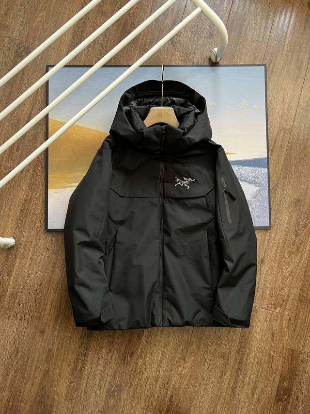 Arc'teryx 始祖鸟 Macai Jackt 冬季男款连帽羽绒服 金典买菜款 防风 防水 保暖 滑雪服 冲锋衣 帽子可拆卸，定制五金辅料，无缝压胶，立体刺