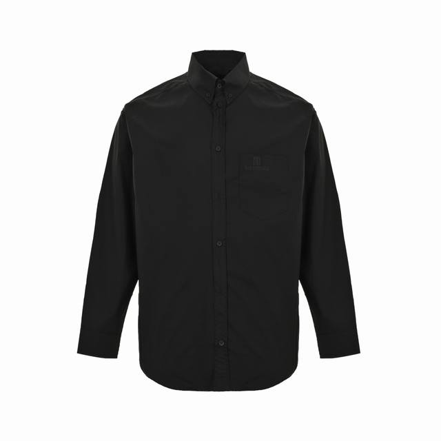 Balenciaga 巴黎世家 25Ss 口袋Bb刺绣衬衫定制平纹雅棉面料，进口机刺绣工艺，采用侧翻埋夹车线工艺，提供优质的缝合效果，平顺整洁，工整整洁，面料都