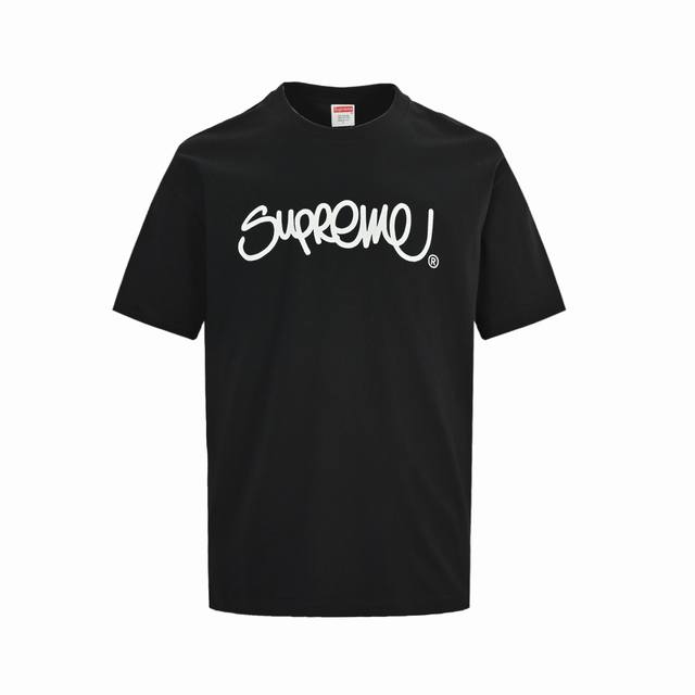 Supreme Week 19 Handstyle Tee 线条草写字母涂鸦短袖Size:S-Xl