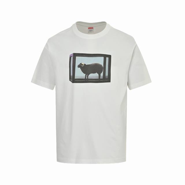 Supreme Damien Hirst联名Week1 Tee 绵羊图案印花短袖Size：S-Xl