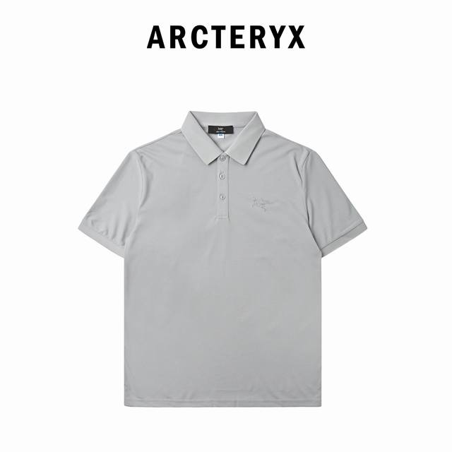 Arc'teryx 始祖鸟 翻领刺绣冰棉 短袖T恤清透舒适Polo衫上衣 这款Polo衫 柔韧、耐磨、 吸湿、排汗、轻盈且触感柔软凉爽！！！棉质的舒适穿着体验！