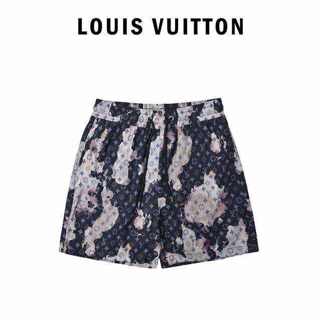 Louis Vuitton 路易威登 火焰老花沙滩短裤精工艺梭织面料，定制五金，做工精细，质感一流，垂感十足，享受夏日与海滩的清凉时刻！003 Size:M-3