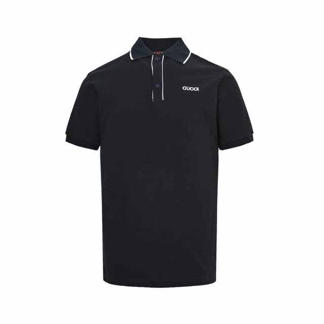 Gucci 古驰 25Ss 刺绣字母小标Polo短袖原版国内柜台购入开发，定织领口+口横机螺纹，纱线定染7天，成品刺绣，极其考验横机密度，上身居显瘦，大身全棉2
