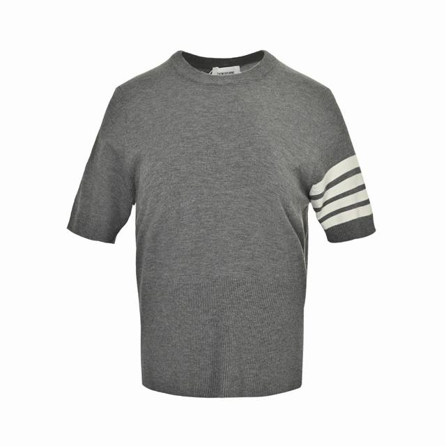 Thom Browne 汤姆布朗 四杠精纺羊毛高腰针织短袖原版定制面料 辅料 Size:0-2