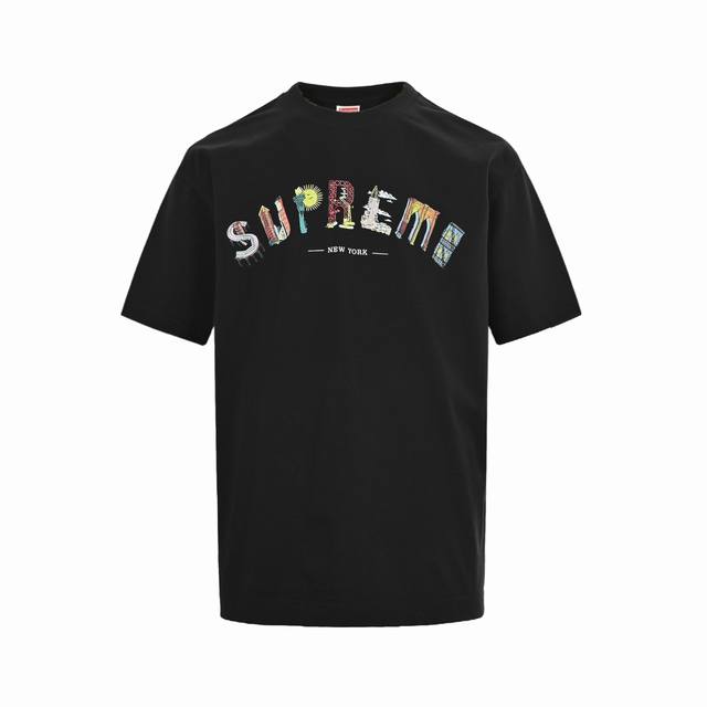Supreme Week19 Varsity Tee 卡通Logo字母印花圆领短袖Size:S-Xl