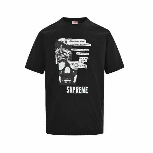 Supreme Week1 Anatomy Tee 骷髅图案印花圆领短袖Size:S-Xl