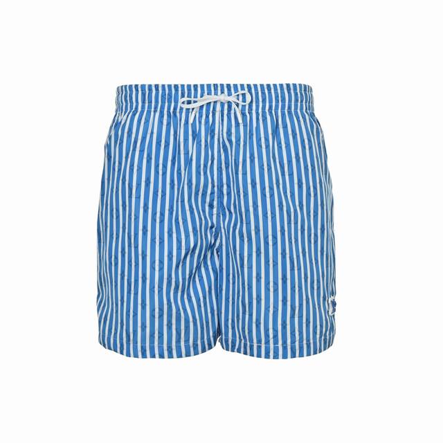Louis Vuitton 路易威登 25Ss 暗纹老花蓝色条纹短裤Lv新款沙滩短裤为全幅 Monogram 图案叠加清新条纹，尽释活力悠然的气息。橡胶 Lv