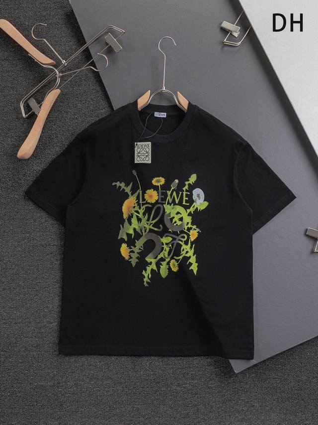 Loewe 罗意威 高版本 微宽版型S-Xl罗意威25Ss 新品官网同步发售 胸前花卉印花 印花花卉 多重重工艺 男女同款！短袖不在千篇一律的大众脸，而是一定要
