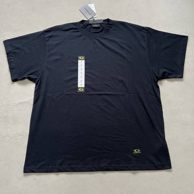 Balenciaga码数贴纸圆领短袖