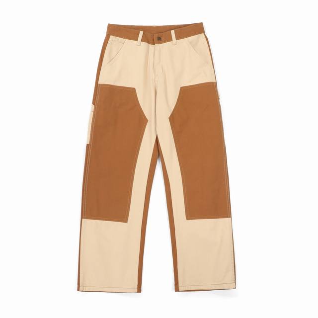 Carhartt Wip 卡哈特工装双膝裤伐木裤Cleanfit工装宽松直筒长裤B01Vibe风 重磅面料手感厚实大货面料采用12盎司重磅纯棉帆布面料裤腿内侧工